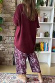 Big Softie Amour Slouch Knit Jumper Burgundy /12=